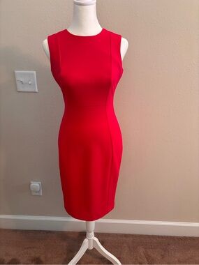 Sleeveless Fuchsia Sheath Dress - Classic Work & Event Style